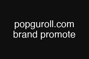 popguroll.com brand promote